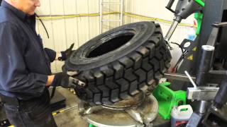 Bobcat Skidder Tire with a Bosch TCE4435THP [upl. by Anoved394]