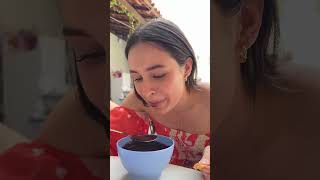 Não gostei dessa juçara😅 gente como vcs comem doce com salgado gringa brasil brazil açaí [upl. by Keiko]