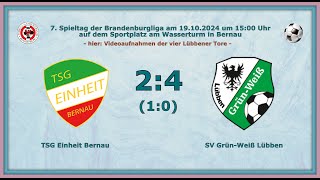 Brandenburgliga am 19102024 TSG Einheit Bernau  SV GrünWeiß Lübben 24 10 [upl. by Arbmahs]