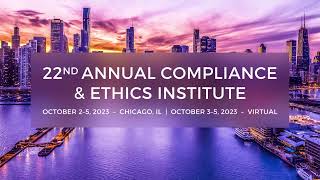 SCCEs 22nd Annual Compliance amp Ethics Institute [upl. by Lauhsoj700]