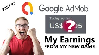 part2 My AdMob Earnings From my new Game  Mind Growing Quiz Game  earn money admob [upl. by Eahsal]