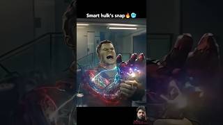 Smart Hulk snap by taking advice from Tony stark and team superherose marvel ytshorts shorts yt [upl. by Ausoj]