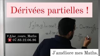 Dérivées partielles  fonctions à deux variables  Jaméliore mes Maths [upl. by Drus]