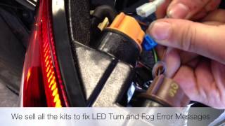 How to install Resistors on Porsche LED Tail lights to Eliminate quotCheck Lightquot warning [upl. by Ytissac]