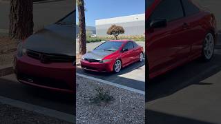 Civic with Soul Red wrap custom wrap vinylwrap vinyl civic carcustomization la essmovinyl [upl. by Nylodam]