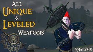 Oblivion ALL Unique amp Leveled Weapons EXPLAINED [upl. by Nnyleahs711]