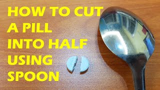 Easiest way to cut a pill into half [upl. by Sorcim]