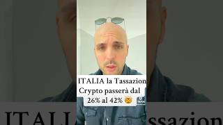 🚨 Tassazione Crypto SALE dal 26 al 42  Cosa succede Ora🤯 [upl. by Ronaele93]