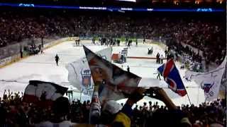 Eisbären Berlin letzte Spielminute 2012  Fankurve   Meister [upl. by Annawoj716]