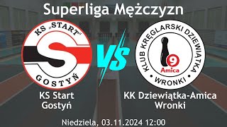 SM  KS Start Gostyń vs KK DziewiątkaAmica Wronki  03112024 [upl. by Normak]