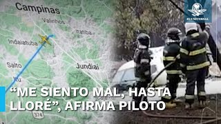 Esta fue la advertencia de un piloto que volaba en la zona del accidente aéreo de Brasil [upl. by Alda]