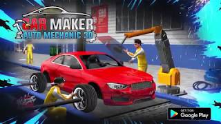 Sports Car Maker Factory Auto Car Mechanic Games New Android Gameplay [upl. by Banyaz]