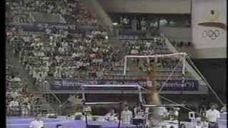 Li Li  1992 Olympics EF  Uneven Bars [upl. by Adnoluy]