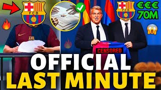 🚨OFFICIAL✅ BARCELONA HAS JUST PARALYZED THE TRANSFER MARKET FINALLY BARCELONA NEWS TODAY [upl. by Raviv]