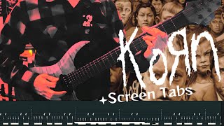 Korn Thoughtless Guitar Cover  Screen Tabs [upl. by Aleetha309]