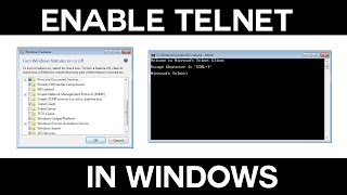 How to Enable the Telnet Command in Windows [upl. by Kissie]