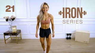 IRON Series 30 Min Dumbbell Leg Day Workout  Stepups  21 [upl. by Burrow]