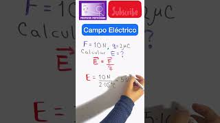 ☑️Campo eléctrico Ejercicios en 1 minuto [upl. by Mrots]