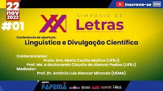 01  Conferência de abertura Linguística e Divulgação Científica [upl. by Shulock]