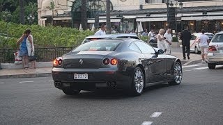 Ferrari 612 Scagliettis in Monaco Startups Accelerations amp More SOUNDS [upl. by Nandor918]