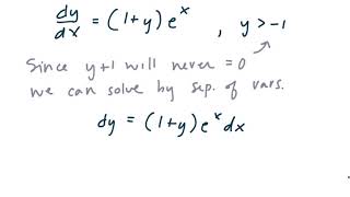 MAT272  Calc2  74 pre9 Separable Differential Equation Review [upl. by Peer]