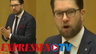 Jimmie Åkesson ”Sandlådenivå hur ni har betett er” [upl. by Aihsiek]