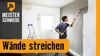 Wände streichen  HORNBACH Meisterschmiede [upl. by Eniliuqcaj]