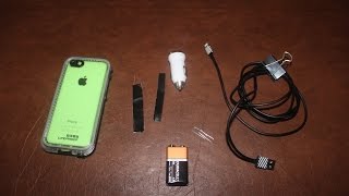 Survival Tip  9V battery phone charger for iPhone or any phone [upl. by Leanna]