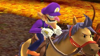 Mario Sports Superstars  Waluigi  Yellow Leaves Hill 1 Horse Racing [upl. by Wesla]