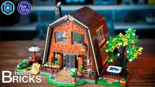 Building a Forest Cabin by Pantasy Bricks  Speed Build  Lego Compatible [upl. by Latsryc515]