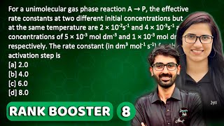 Rank Booster by J Chemistry  Lindemann Theory of unimolecular reaction  Chemical KineticsCSIR NET [upl. by Nahtanoy]