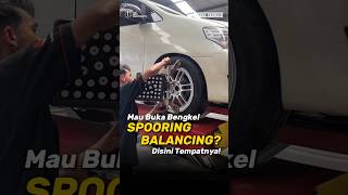 Alat spooring mobil yang paling terjamin cuma disini spooringbalancing spooring ban mobil viral [upl. by Kus151]