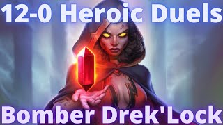 120 Heroic Duels  Bomber DrekLock  Hearthstone  Murder at Castle Nathria [upl. by Ellered]