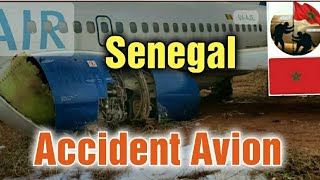 SENEGAL ACCIDENT AVION 10 blessés dans un décollage dun Boeing 737 de Dakar vers Bamako [upl. by Beera]