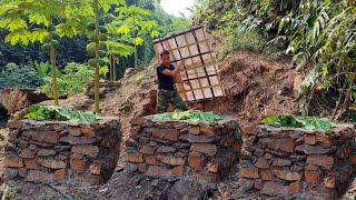 Building a Tank System to Process Shrubs and Grass into Organic Fertilizer  Gardening Life [upl. by Ahsikyt]