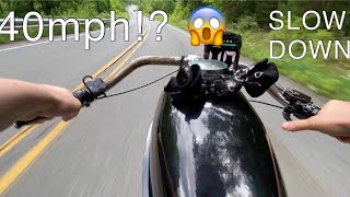 Motorized bicycle speed test [upl. by Gyasi]