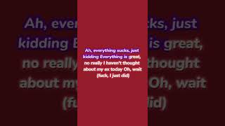 Everything Sucks  Voultboy lyrics shorts youtubeshorts viral lyrics tiktokviral tiktok [upl. by Bauer]