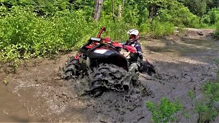 2019 HONDA RINCON 680 MUDDING [upl. by Whiting]