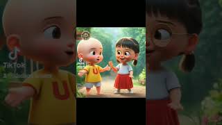 Upin dan mei mei shorts videoshort shortvideo viralvideo ai cartoon cute [upl. by Jake287]