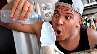 CRAZY INSTANT WATER TO ICE MAGIC TRICK [upl. by Nnaael]