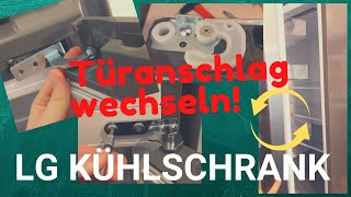 LG Kühlschrank Türanschlag wechseln GBP62 DSNFN  KühlGefrierKombi  Tutorial  HowTo  DIY [upl. by Gosney892]