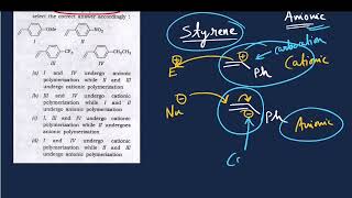 Q61‖ Extent of Cationic amp Anionic Polymerization depends upon stability of Carbocation amp Carbanions [upl. by Hafeenah137]