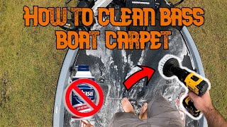 How to clean bass boat carpet [upl. by Annovy]