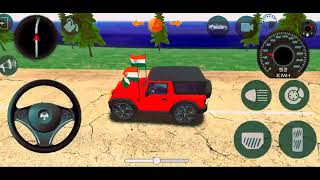 Modified Mahindra Thar Car Games Indian Cars Gadi Wala Game  Car Game Android Gameplay [upl. by Oigile]