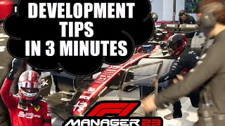 How to DEVELOP your CAR in F1 Manager 23 tutorial [upl. by Nylaj]