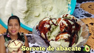 Sorvete de abacate só com 5 ingredientes Super cremoso saboroso e refrescante  Vanuza Santos [upl. by Nai]