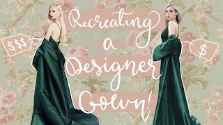 Recreating Anya TaylorJoys Custom Designer Dress  DIY  Full Tutorial [upl. by Leid]