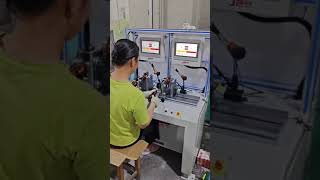 JP Two Station AutoPositioning Balancing Machines for Small Armature Rotor JPArmatureBalancing [upl. by Bazil]