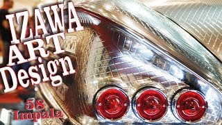 ENGRAVED CAR Izawa Art Design 1958 Impala  SEMA 2018 [upl. by Rehpretsirhc]