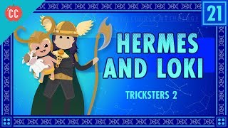 Hermes and Loki and Tricksters Part 2 Crash Course World Mythology 21 [upl. by Ybbor]